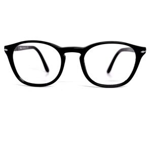 Persol 3007-V 95 Eyeglasses Black Round Frames 48-19-145 Made in Italy 21535